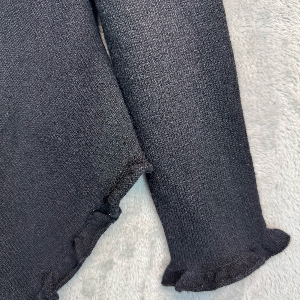Fine Cashmere Invesements Black Open Cardigan Size S/M - Picture 4 of 8